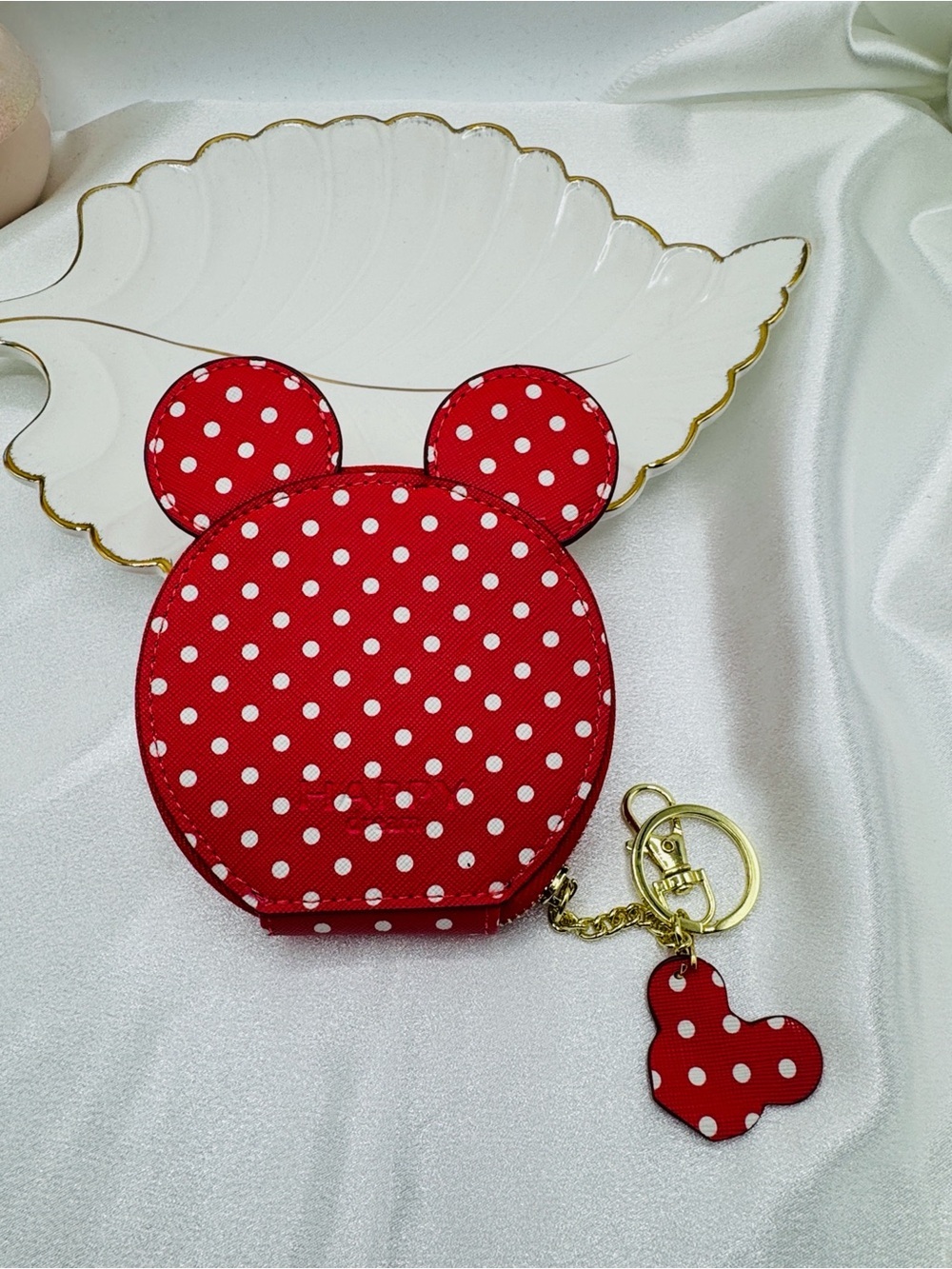 Red Polka Dot Coin/Card Purse, Mini Mouse Inspired